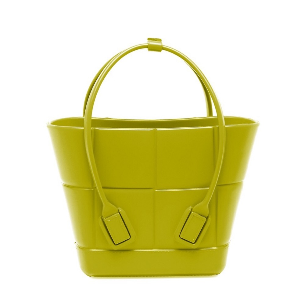 Bottega Veneta Mini Arco Shopping Bucket Tote Bag- Kiwi